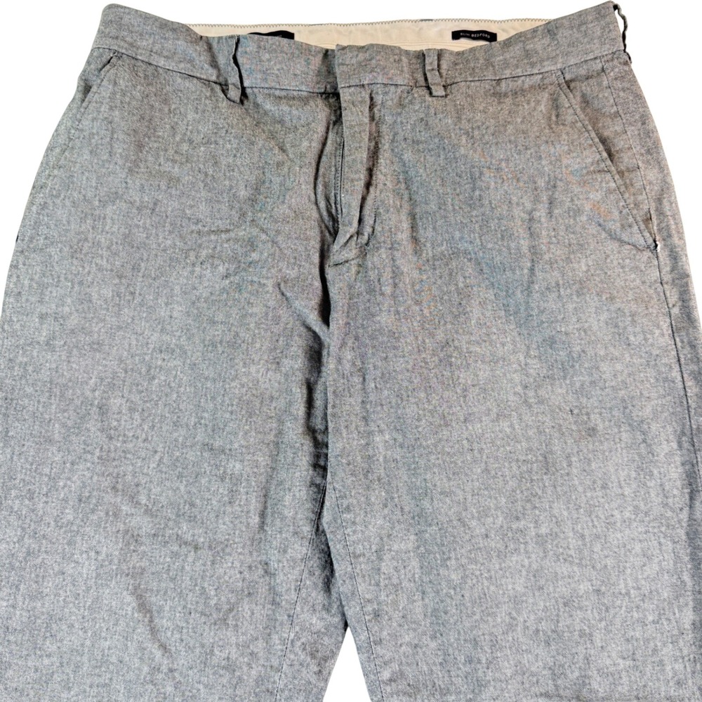 J.Crew Slim Bedford Chino Cotton Pants Gray‎ Mens 32x28 Cotton Flat Front Preppy